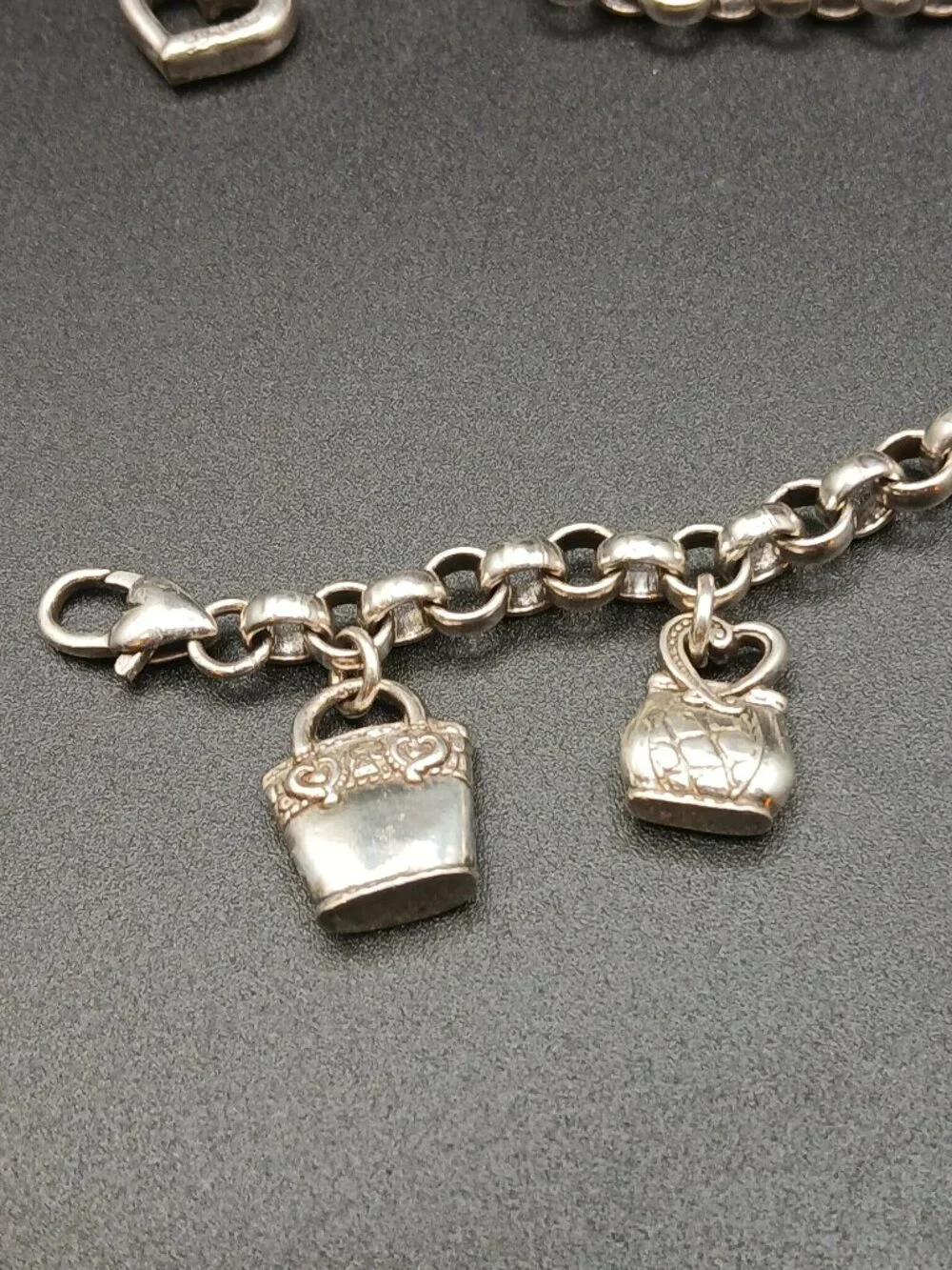 Vintage Brighton Purse Lover / Handbag Charm Bracelet 8